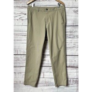 Lululemon ABC Classic Fit Men's 34 Khaki L28 Beige Tech Stretch Chino